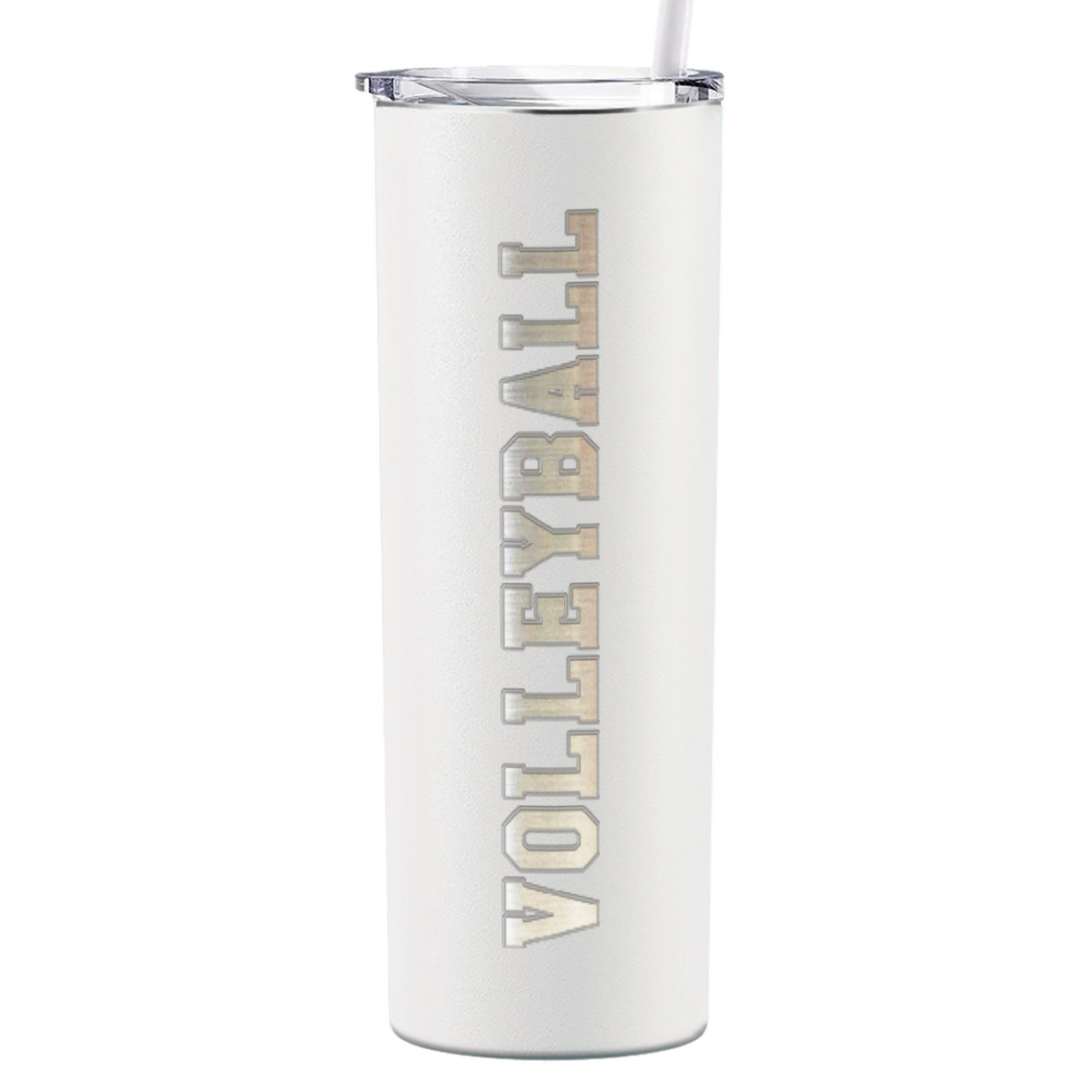 Volleyball Laser Engraved on Stainless Steel Volleyball Tumbler