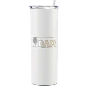 Golf Dad with Golf Ball Laser Engraved on Stainless Steel Golf Tumbler