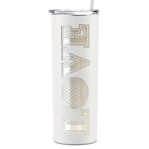 Golf Love Laser Engraved on Stainless Steel Golf Tumbler