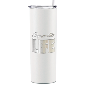 Gymnastics Life Laser Engraved on Stainless Steel Gymnastics Tumbler