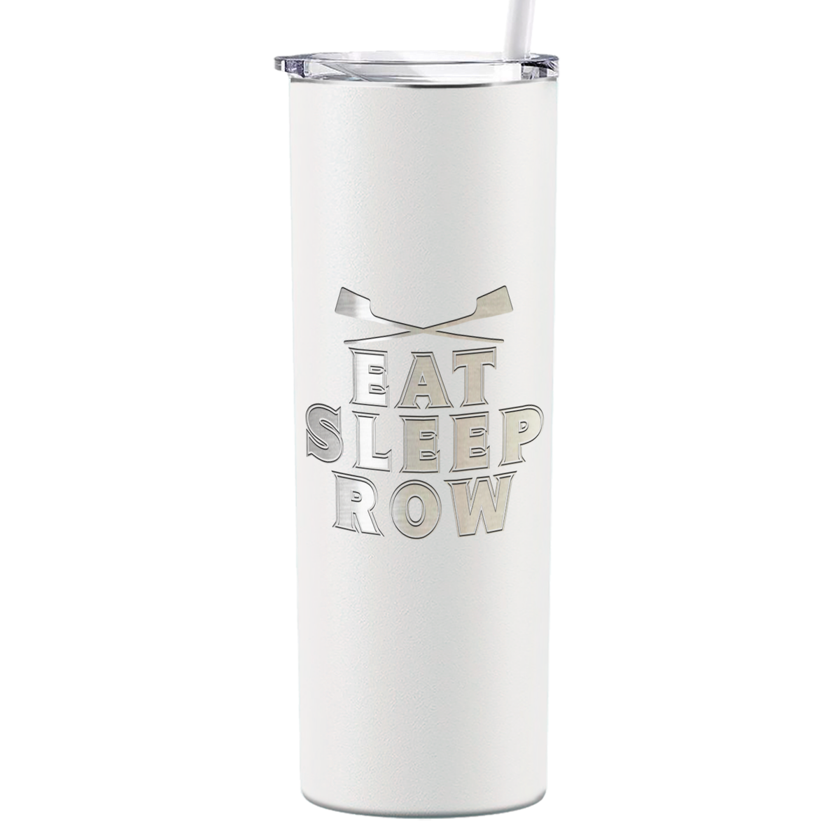 Eat Sleep Row Crew Laser Engraved on Stainless Steel Crew Tumbler