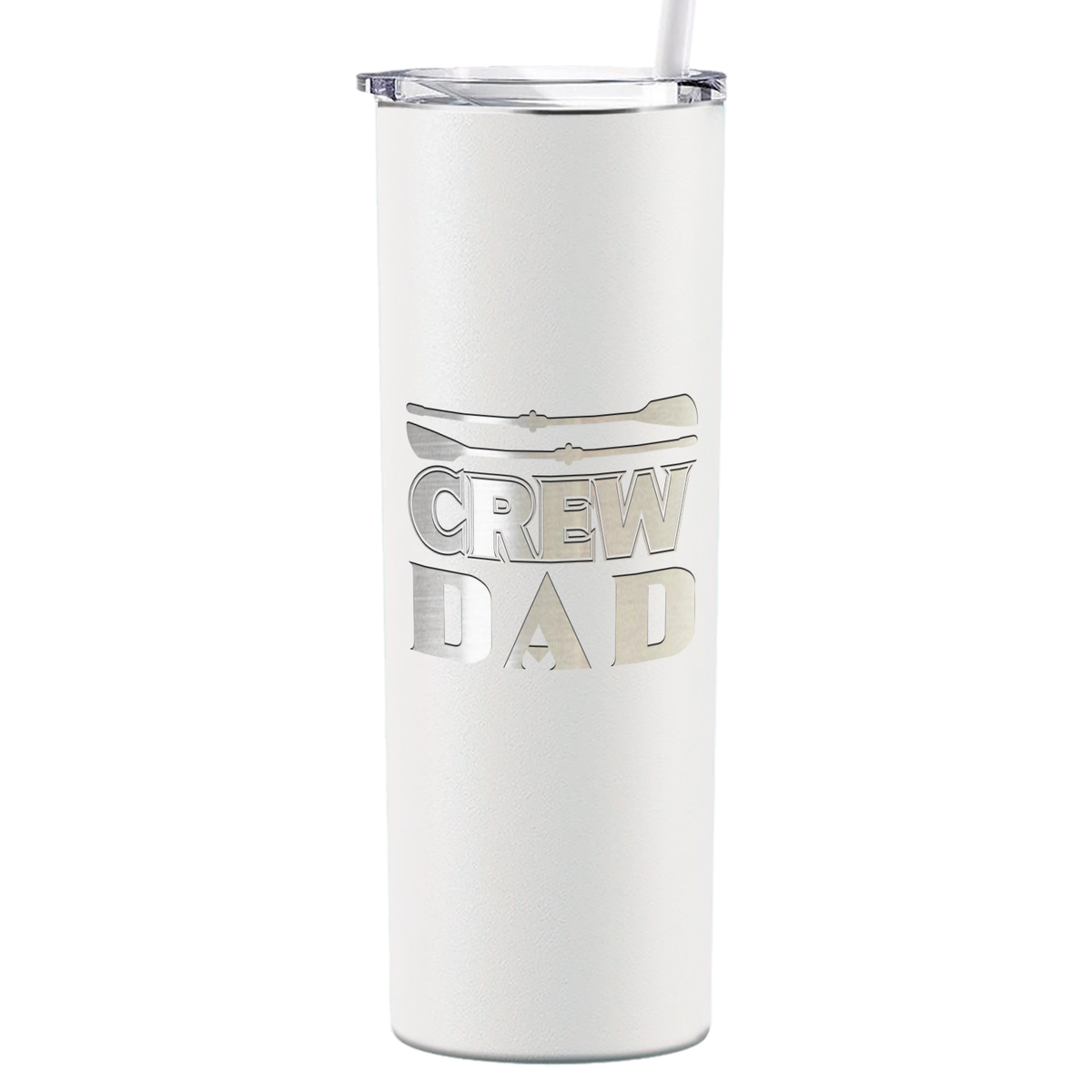Crew Dad Laser Engraved on Stainless Steel Crew Tumbler