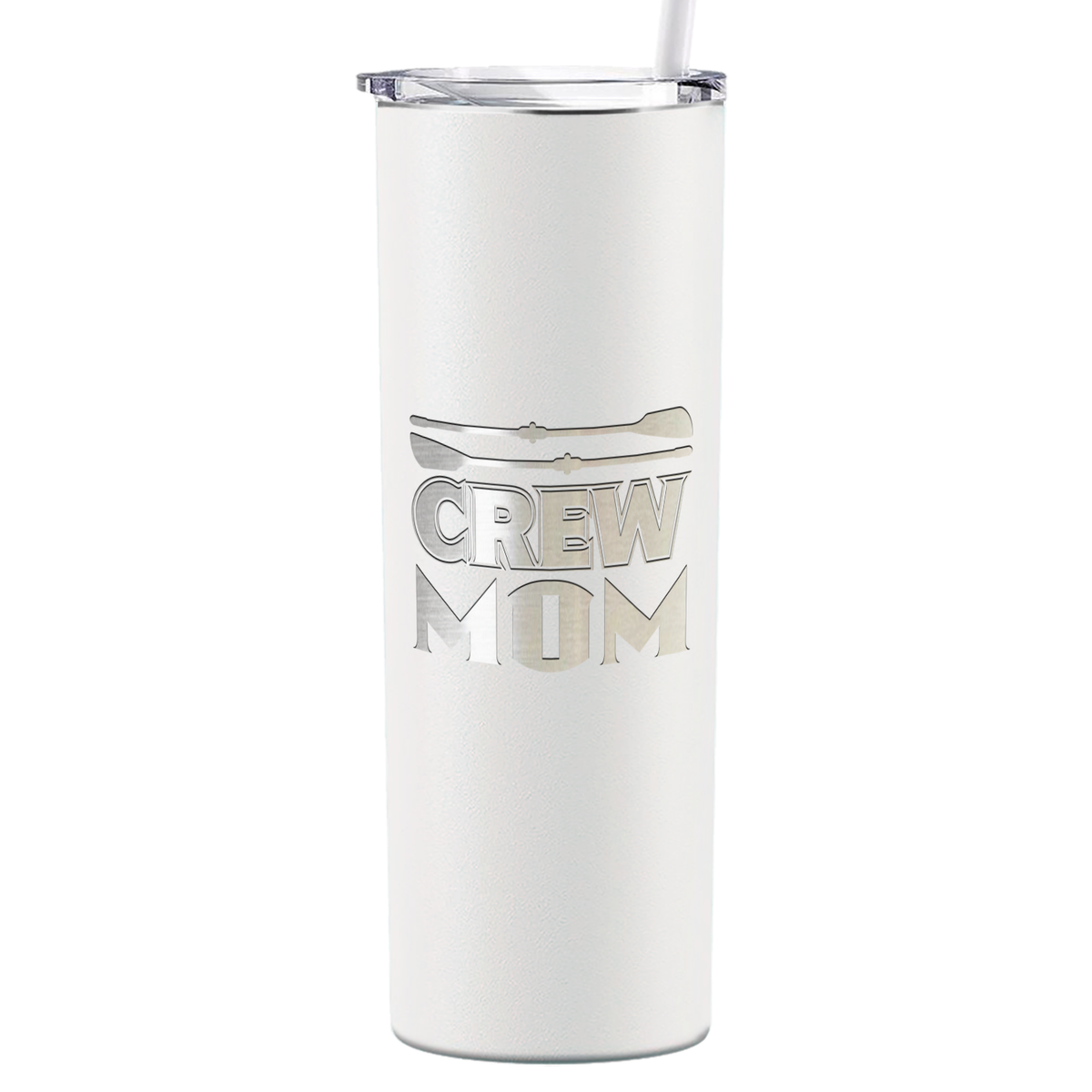 Crew Mom Laser Engraved on Stainless Steel Crew Tumbler
