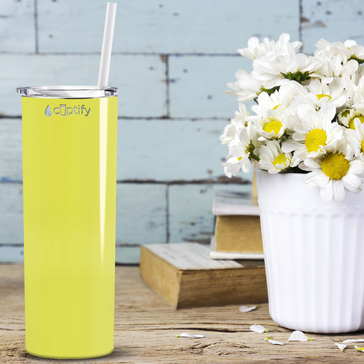 Yellow Gloss Tumbler 20oz Skinny Tumbler