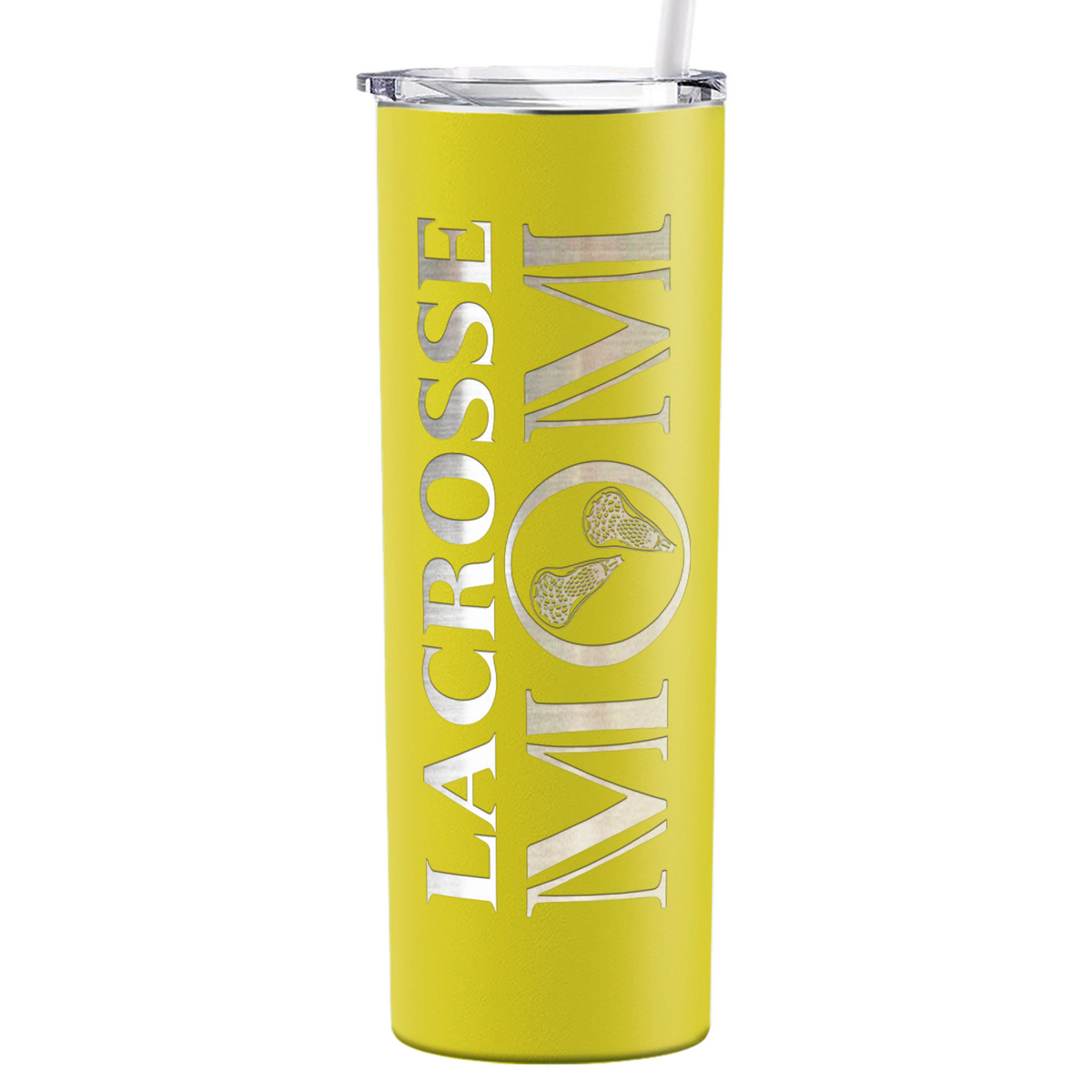 Lacrosse Mom Laser Engraved on Stainless Steel Lacrosse Tumbler
