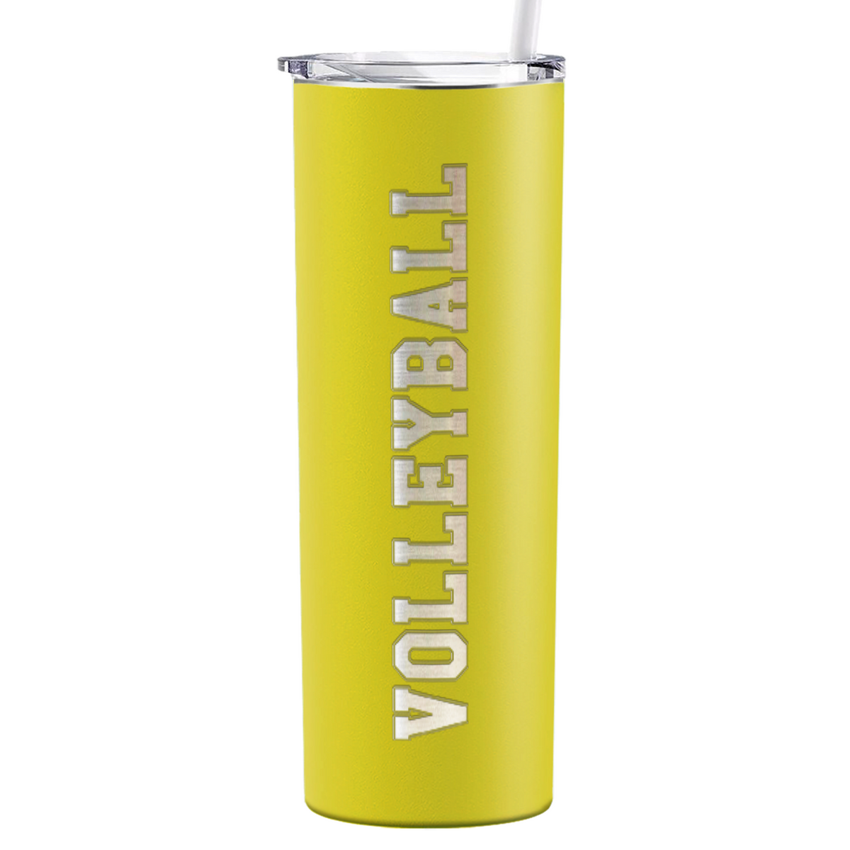 Volleyball Laser Engraved on Stainless Steel Volleyball Tumbler