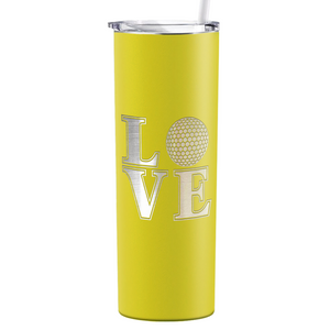 Love Golf Laser Engraved on Stainless Steel Golf Tumbler