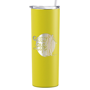 Golf Life Laser Engraved on Stainless Steel Golf Tumbler