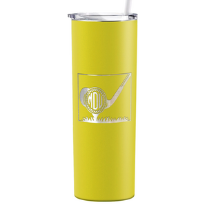 Personalized Monogrammed Golf Ball Laser Engraved on Stainless Steel Golf Tumbler