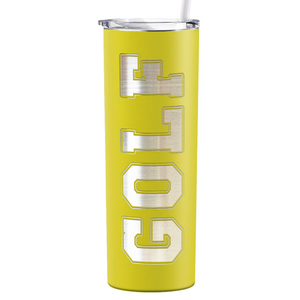 Golf Laser Engraved on Stainless Steel Golf Tumbler