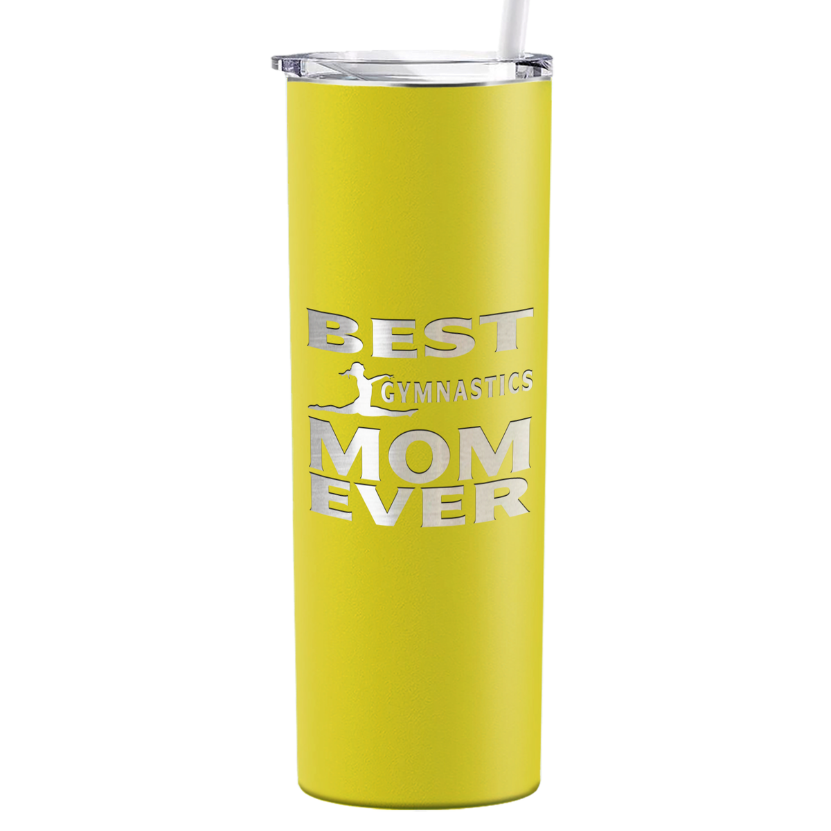 Best Gymnastics Mom Ever Laser Engraved on Stainless Steel Gymnastics Tumbler