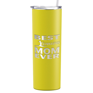 Best Gymnastics Mom Ever Laser Engraved on Stainless Steel Gymnastics Tumbler