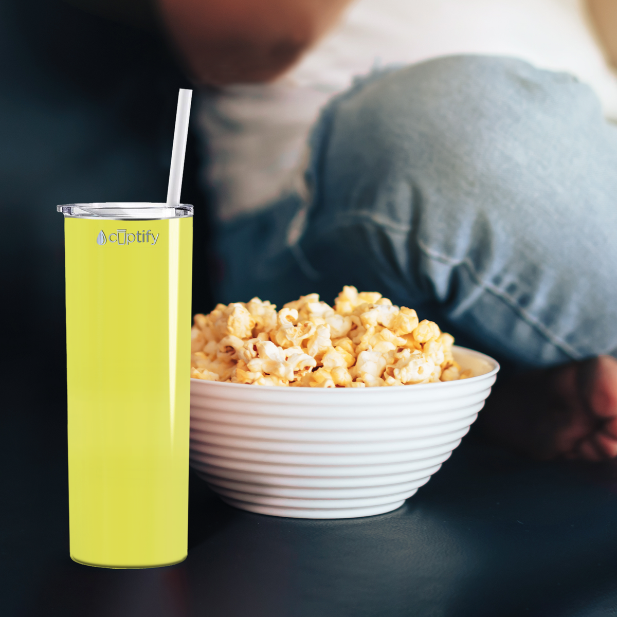 Yellow Gloss Tumbler 20oz Skinny Tumbler