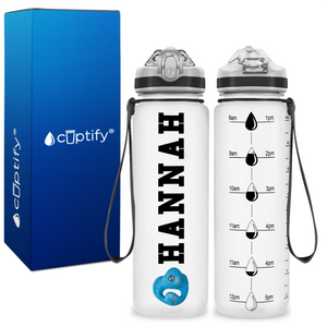 Personalized Wall Climbing on 20 oz Motivational Tracking Water Bottle