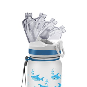 Smiling Sharks Personalized Kids Bottle with Straw 20oz Tritan™ Water Bottle