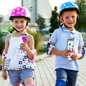 Space Rockets Personalized Kids Bottle with Straw 20oz Tritan™ Water Bottle