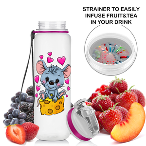 Cute Mouse Cheese Tail Kids Bottle