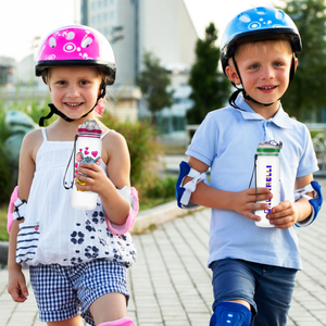 Green Dinosaurs Personalized Kids Bottle with Straw 20oz Tritan™ Water Bottle