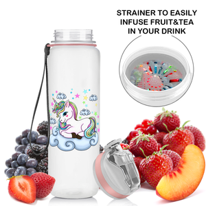 Unicorn Clouds Tail Kids Bottle