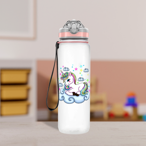 Unicorn Clouds Personalized Kids Bottle with Straw 20oz Tritan™ Water Bottle