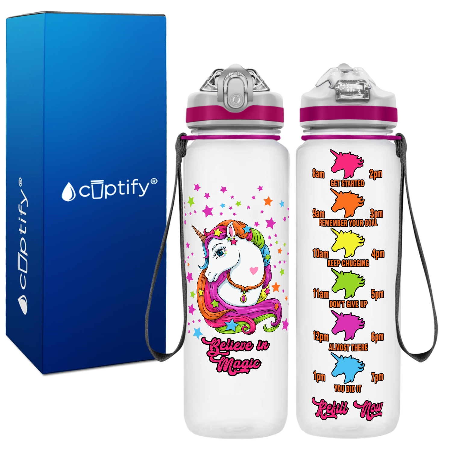 Unicorn Belive in Magic Personalized Kids Bottle