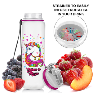 Unicorn Belive in Magic Tail Kids Bottle