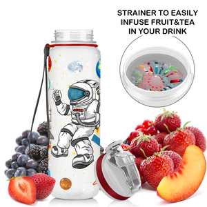 Astronaut on the Space Tail Kids Bottle