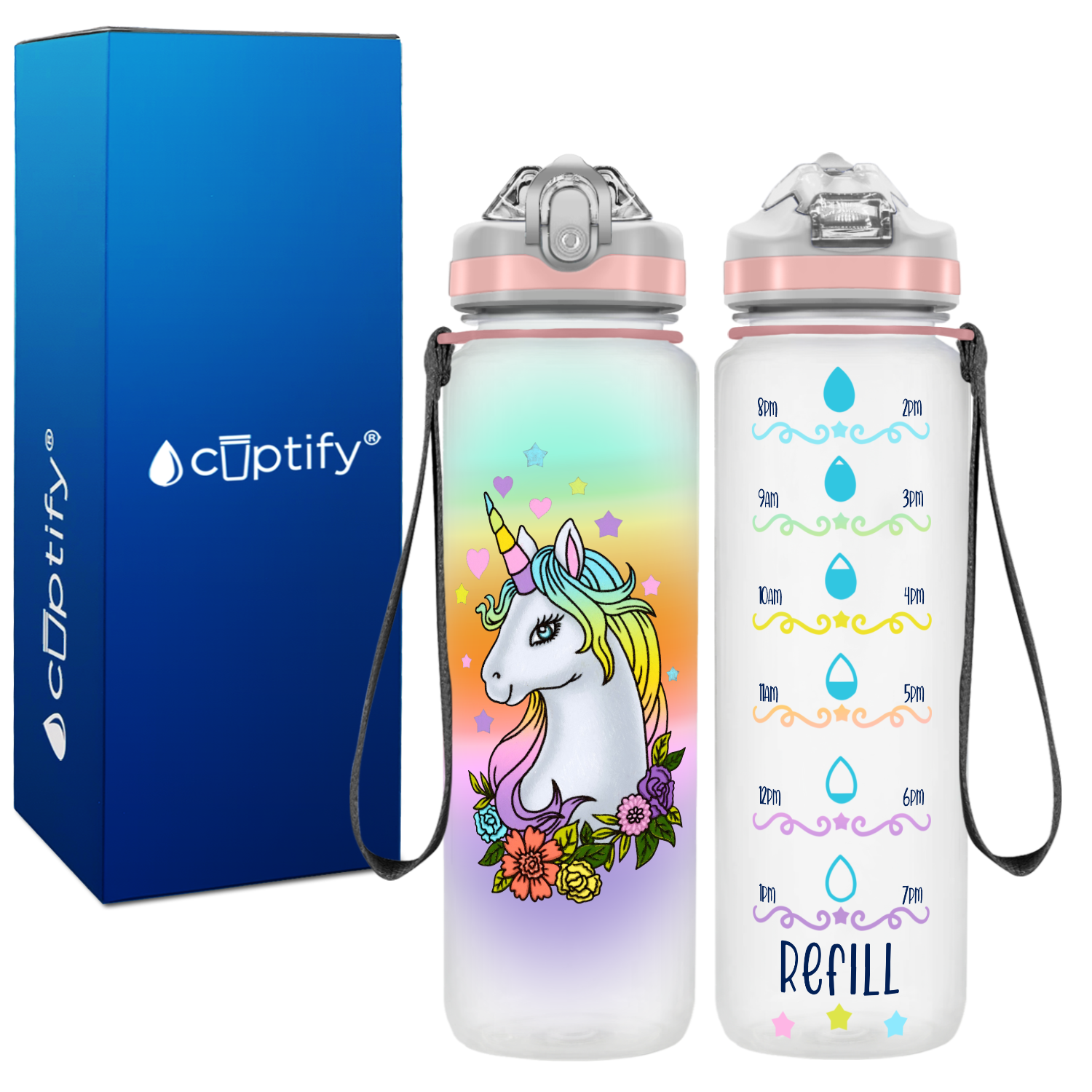 Cute Unicorn Personalized Kids Bottle