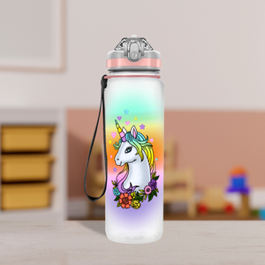 Cute Unicorn Personalized Kids Bottle with Straw 20oz Tritan™ Water Bottle