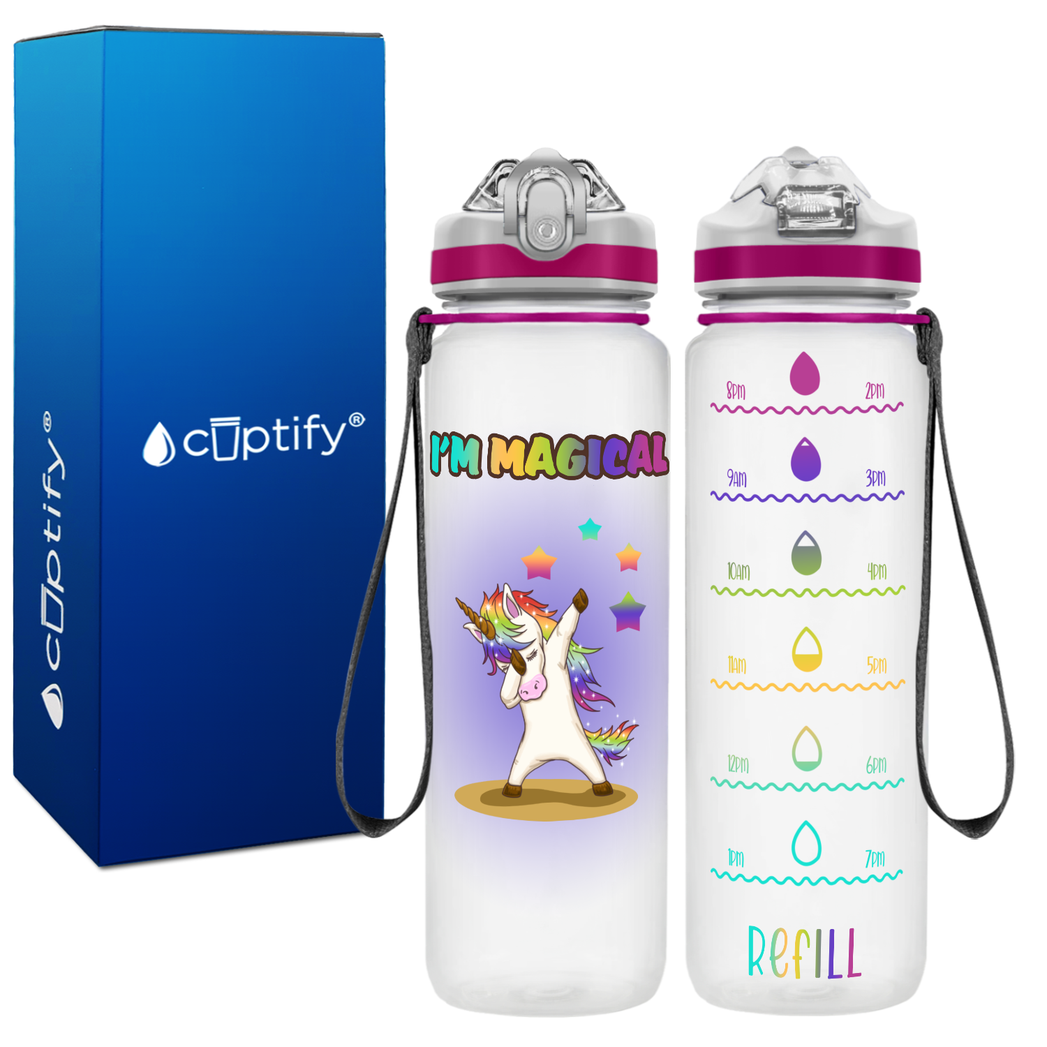 Unicorn I'm Magical Personalized Kids Bottle