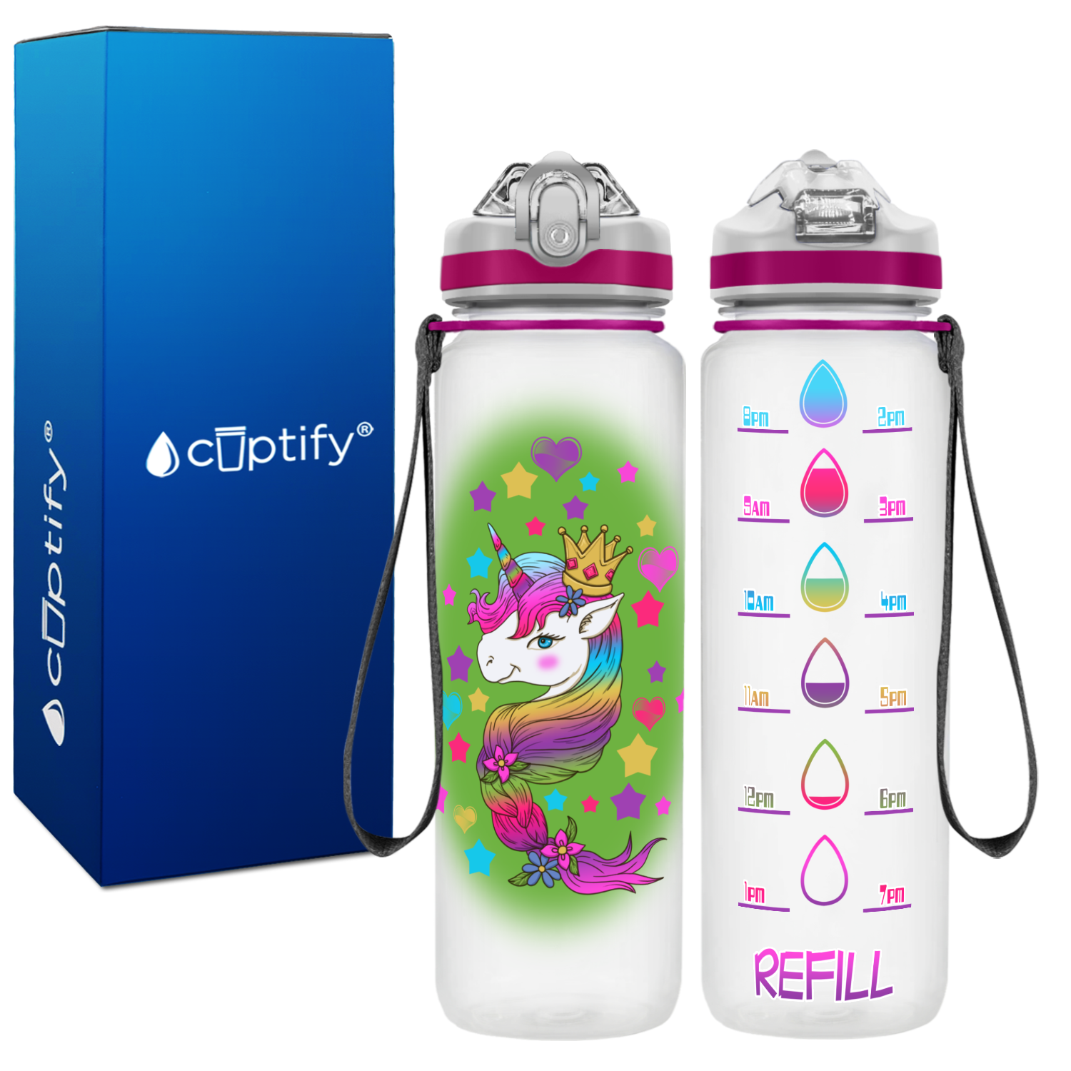 Princess Unicorn Personalized Kids Bottle