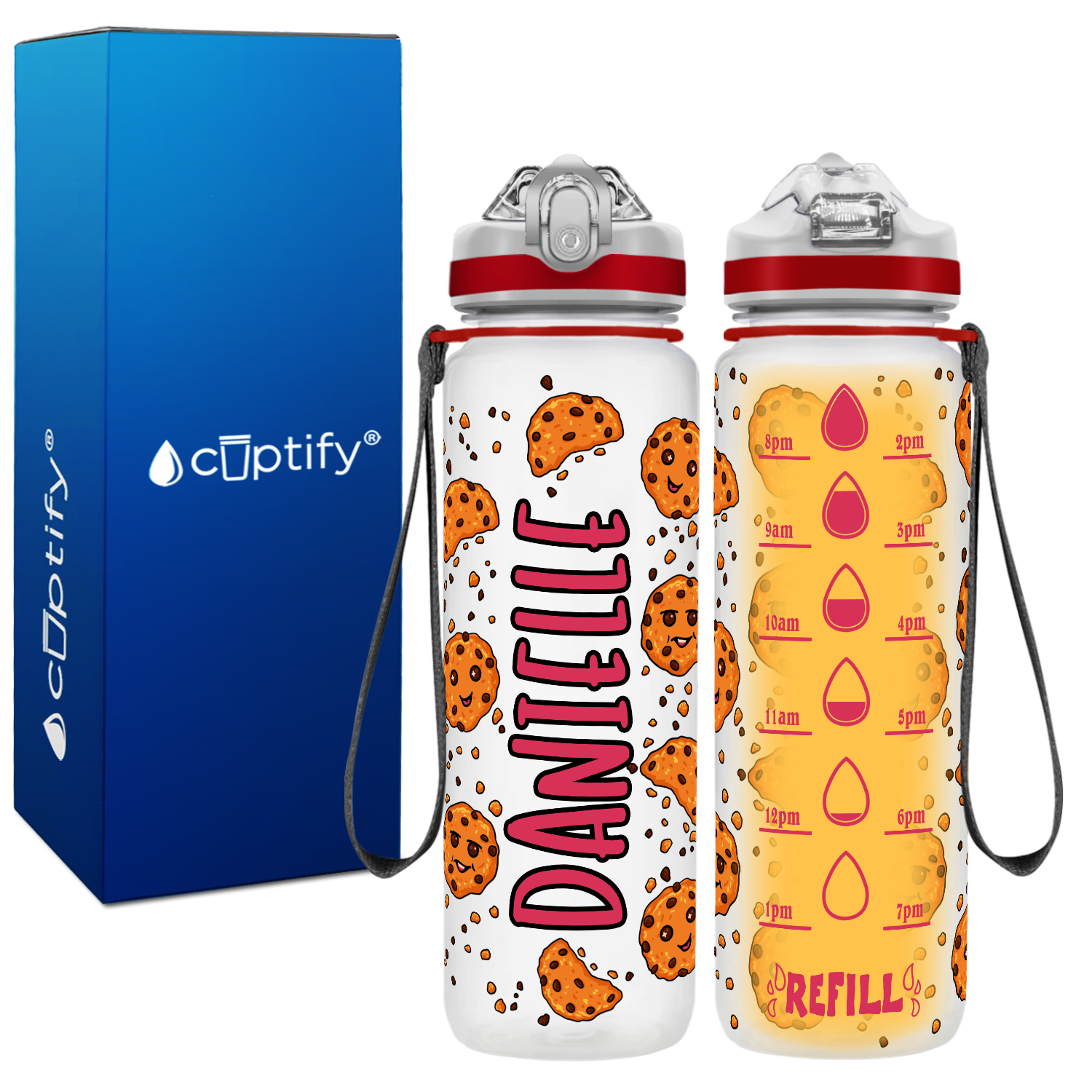 Cute Cookies Personalized Kids Bottle