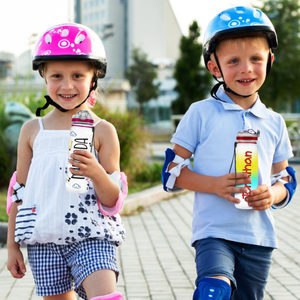 Dinosaur Skateboard Personalized Kids Bottle with Straw 20oz Tritan™ Water Bottle