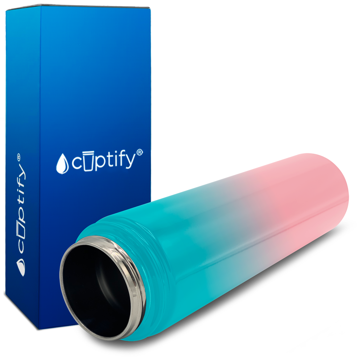 Cotton Candy Ombre 24oz Wide Mouth Water Bottle