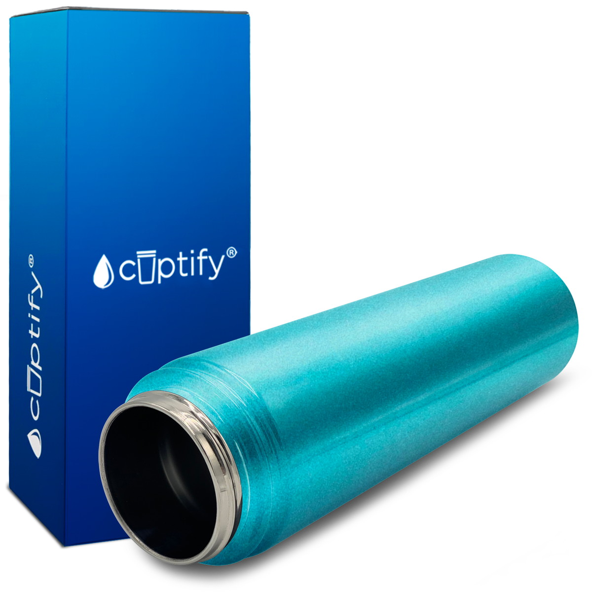 Seafoam Glitter 24oz Wide Mouth Water Bottle