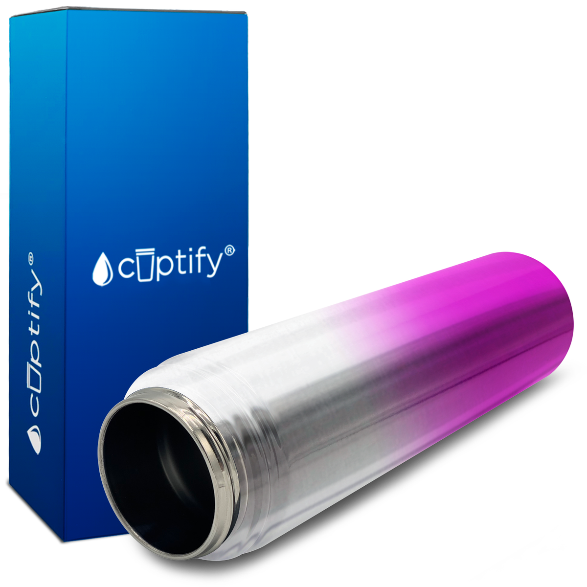 Pink Ombre Translucent 24oz Wide Mouth Water Bottle