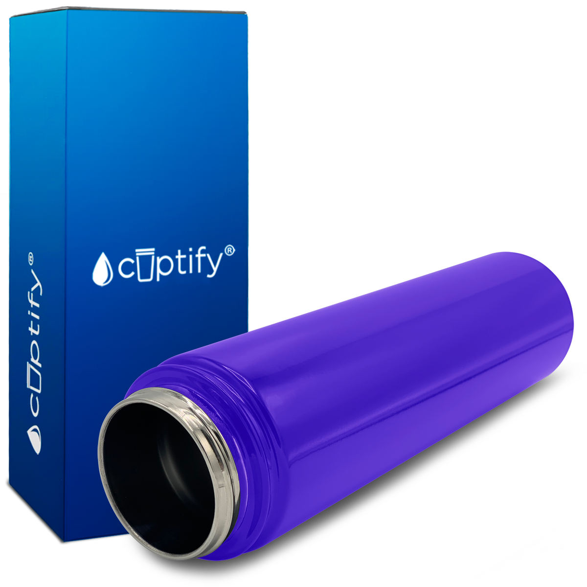 Purple Gloss 24oz Wide Mouth Water Bottle