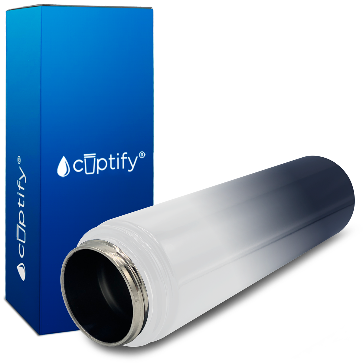 Snowy Mountains Ombre 24oz Wide Mouth Water Bottle