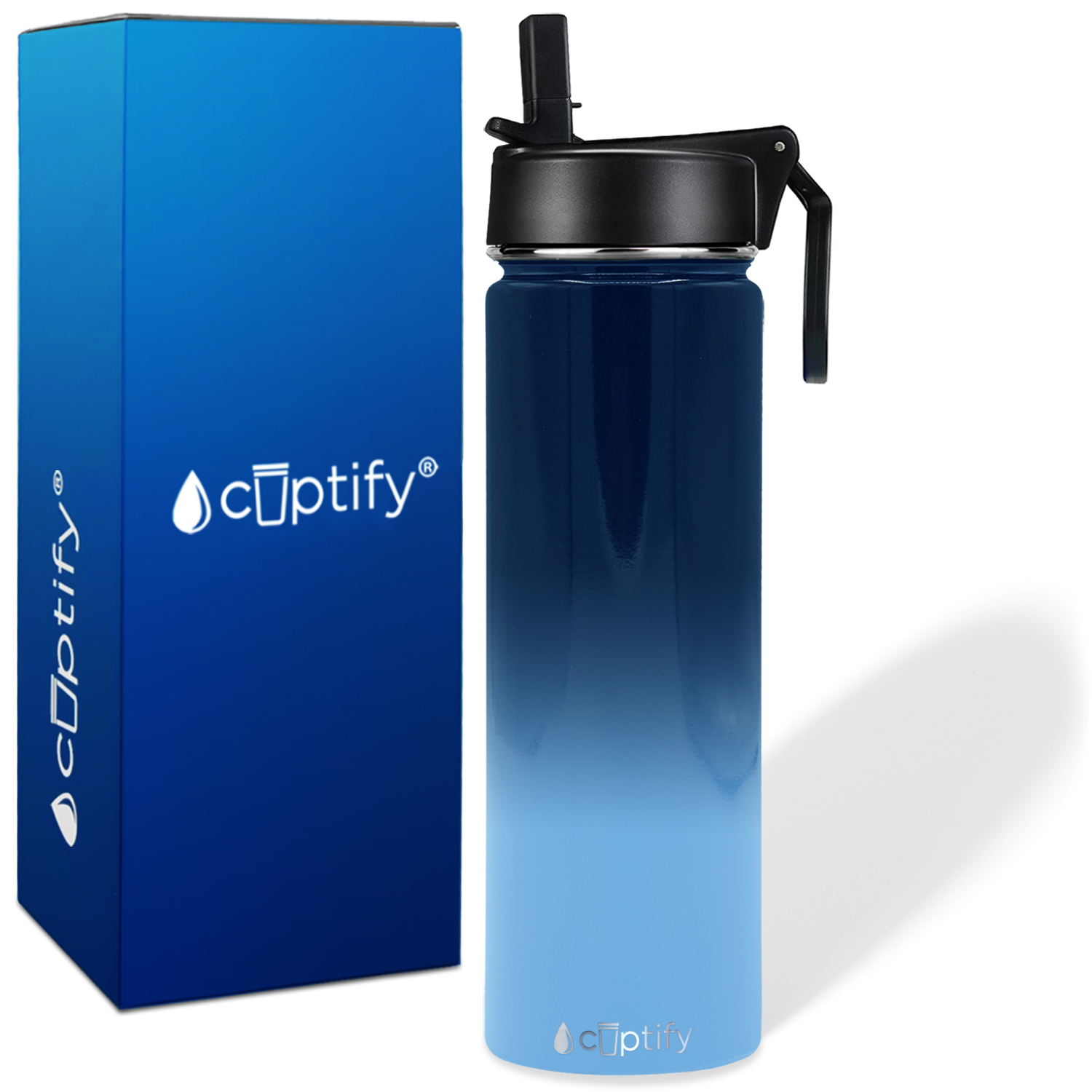 Tennessee Ombre 24oz Wide Mouth Water Bottle