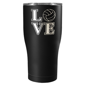 LOVE Volleyball Laser Engraved on Stainless Steel Volleyball Tumbler