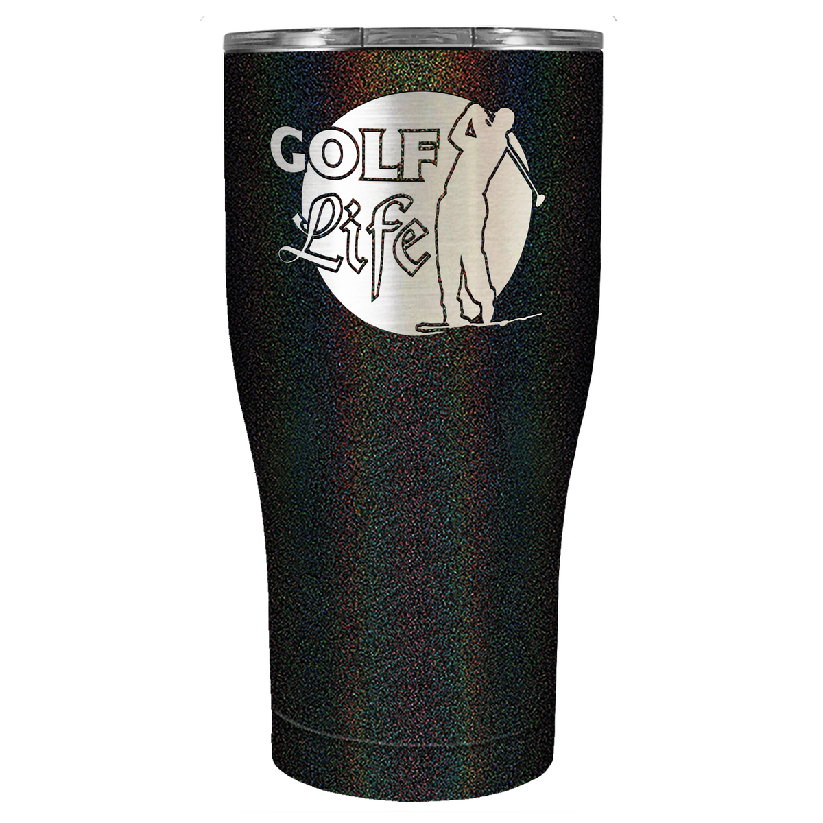 Golf Life Laser Engraved on Stainless Steel Golf Tumbler