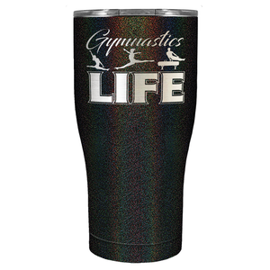 Gymnastics LIFE Silhouettes Laser Engraved on Stainless Steel Gymnastics Tumbler