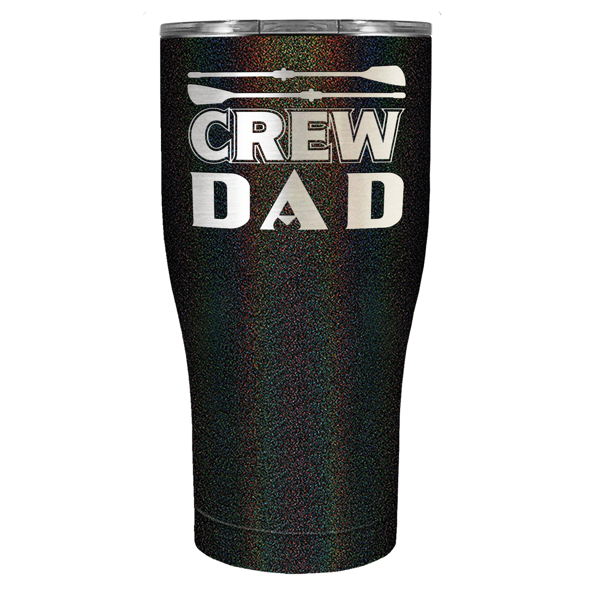Crew Dad Laser Engraved on Stainless Steel Crew Tumbler