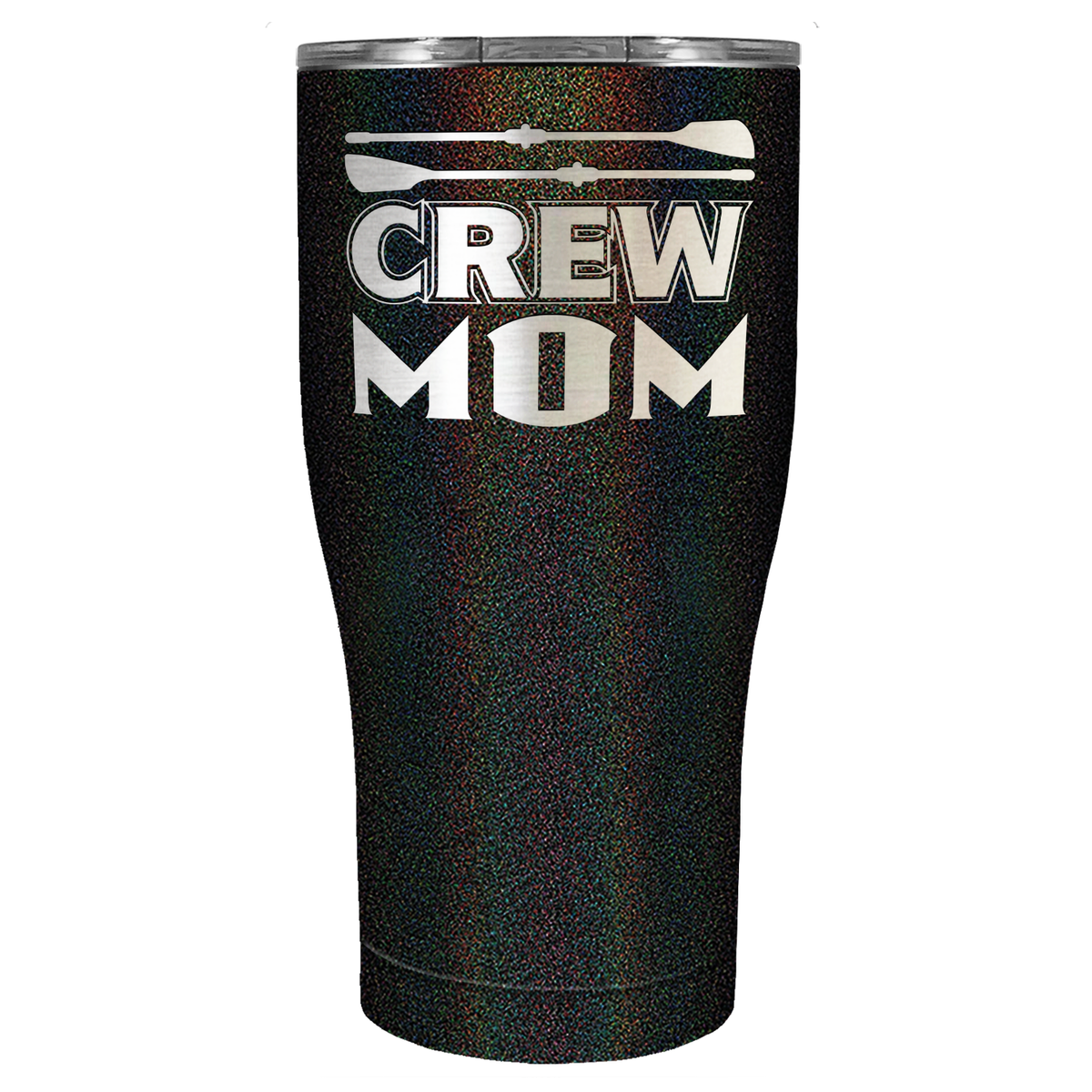 Crew Mom Laser Engraved on Stainless Steel Crew Tumbler