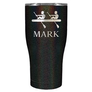 Personalized Crew Silhouette Laser Engraved on Stainless Steel Crew Tumbler