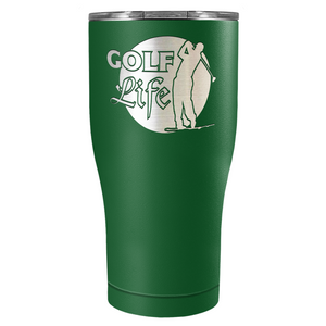 Golf Life Laser Engraved on Stainless Steel Golf Tumbler