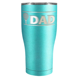 Golf Dad with Golf Ball Laser Engraved on Stainless Steel Golf Tumbler