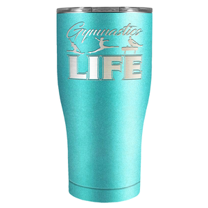 Gymnastics LIFE Silhouettes Laser Engraved on Stainless Steel Gymnastics Tumbler