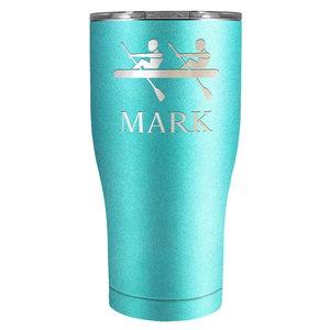 Personalized Crew Silhouette Laser Engraved on Stainless Steel Crew Tumbler