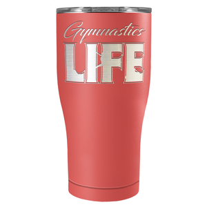 Gymnastics Life Laser Engraved on Stainless Steel Gymnastics Tumbler